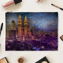 City Lights Skyline Buildings Cosmetic Bag (xl) by Wegoenart