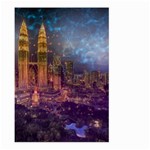 City Lights Skyline Buildings Large Garden Flag (Two Sides) Back