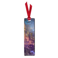 City Lights Skyline Buildings Small Book Marks by Wegoenart