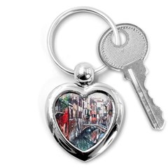 Venice Water Laguna Italy Key Chain (heart) by Wegoenart