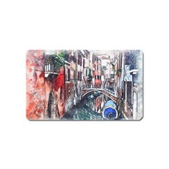 Venice Water Laguna Italy Magnet (name Card) by Wegoenart