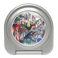 Venice Water Laguna Italy Travel Alarm Clock by Wegoenart