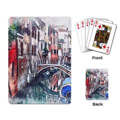 Venice Water Laguna Italy Playing Cards Single Design (rectangle) by Wegoenart