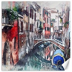 Venice Water Laguna Italy Canvas 12  X 12  by Wegoenart