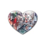 Venice Water Laguna Italy Heart Coaster (4 pack)  Front