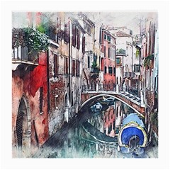 Venice Water Laguna Italy Medium Glasses Cloth (2 Sides) by Wegoenart