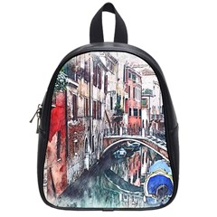 Venice Water Laguna Italy School Bag (small) by Wegoenart