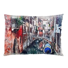 Venice Water Laguna Italy Pillow Case (two Sides) by Wegoenart