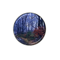 Forest Beeches Way Winter Snow Hat Clip Ball Marker by Wegoenart