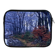 Forest Beeches Way Winter Snow Apple Ipad 2/3/4 Zipper Cases by Wegoenart