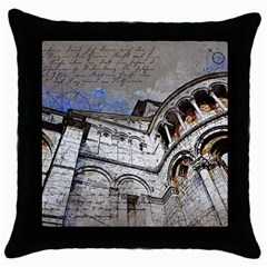 Building Architecture Columns Throw Pillow Case (black) by Wegoenart