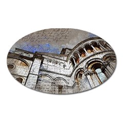 Building Architecture Columns Oval Magnet by Wegoenart