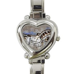 Building Architecture Columns Heart Italian Charm Watch by Wegoenart