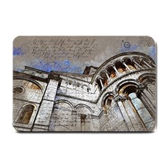 Building Architecture Columns Small Doormat  by Wegoenart