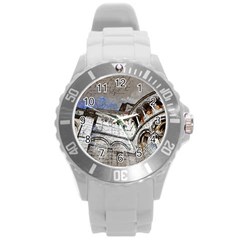 Building Architecture Columns Round Plastic Sport Watch (l) by Wegoenart