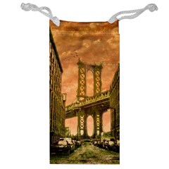 Architecture Buildings City Bridge Jewelry Bag by Wegoenart