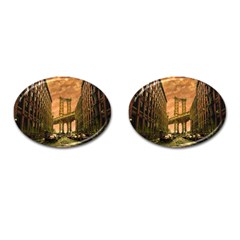 Architecture Buildings City Bridge Cufflinks (oval) by Wegoenart