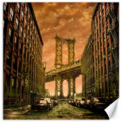 Architecture Buildings City Bridge Canvas 16  X 16  by Wegoenart