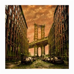 Architecture Buildings City Bridge Medium Glasses Cloth (2 Sides) by Wegoenart