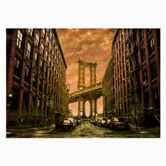 Architecture Buildings City Bridge Large Glasses Cloth (2 Sides) by Wegoenart