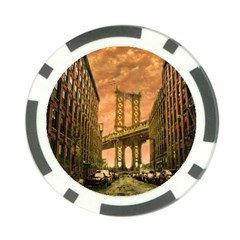 Architecture Buildings City Bridge Poker Chip Card Guard by Wegoenart