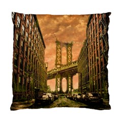 Architecture Buildings City Bridge Standard Cushion Case (two Sides) by Wegoenart