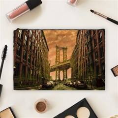 Architecture Buildings City Bridge Cosmetic Bag (large) by Wegoenart