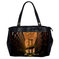 Architecture Buildings City Bridge Oversize Office Handbag by Wegoenart