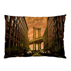 Architecture Buildings City Bridge Pillow Case (two Sides) by Wegoenart