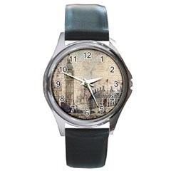 London Westminster Bridge Building Round Metal Watch