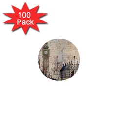 London Westminster Bridge Building 1  Mini Buttons (100 pack) 