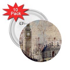 London Westminster Bridge Building 2 25  Buttons (10 Pack)  by Wegoenart