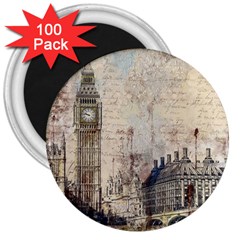 London Westminster Bridge Building 3  Magnets (100 pack)