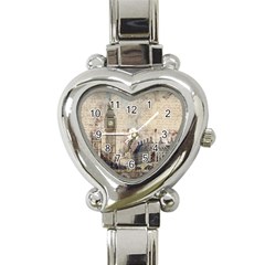 London Westminster Bridge Building Heart Italian Charm Watch