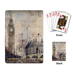 London Westminster Bridge Building Playing Cards Single Design (rectangle) by Wegoenart