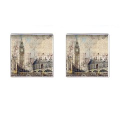 London Westminster Bridge Building Cufflinks (Square)