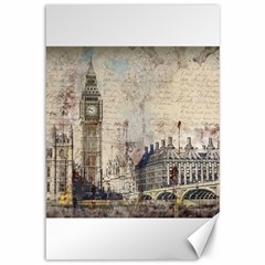 London Westminster Bridge Building Canvas 12  X 18  by Wegoenart