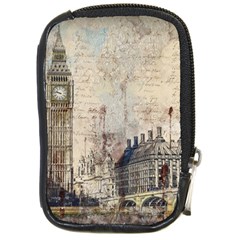 London Westminster Bridge Building Compact Camera Leather Case by Wegoenart