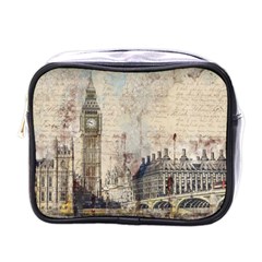 London Westminster Bridge Building Mini Toiletries Bag (One Side)