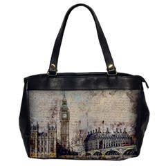 London Westminster Bridge Building Oversize Office Handbag by Wegoenart