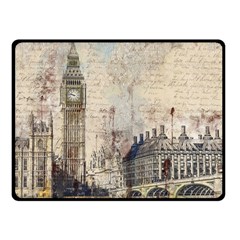 London Westminster Bridge Building Fleece Blanket (small) by Wegoenart