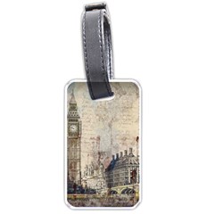 London Westminster Bridge Building Luggage Tag (one Side) by Wegoenart