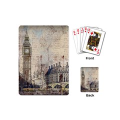 London Westminster Bridge Building Playing Cards Single Design (Mini)