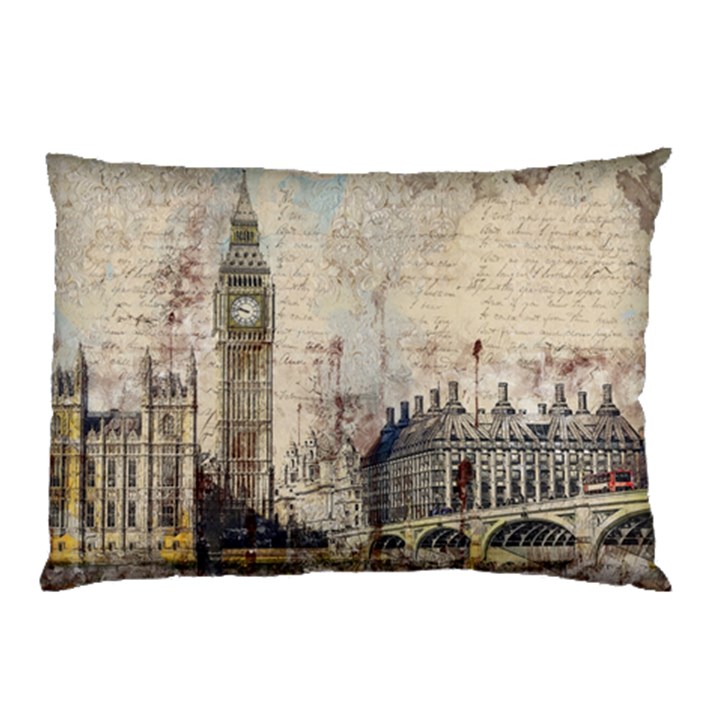 London Westminster Bridge Building Pillow Case (Two Sides)