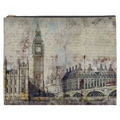 London Westminster Bridge Building Cosmetic Bag (xxxl) by Wegoenart