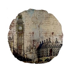 London Westminster Bridge Building Standard 15  Premium Round Cushions