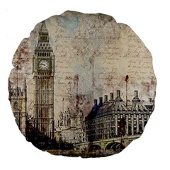 London Westminster Bridge Building Large 18  Premium Round Cushions