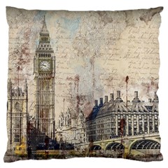 London Westminster Bridge Building Standard Flano Cushion Case (two Sides) by Wegoenart