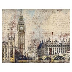 London Westminster Bridge Building Double Sided Flano Blanket (medium)  by Wegoenart