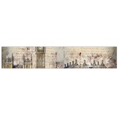 London Westminster Bridge Building Large Flano Scarf 